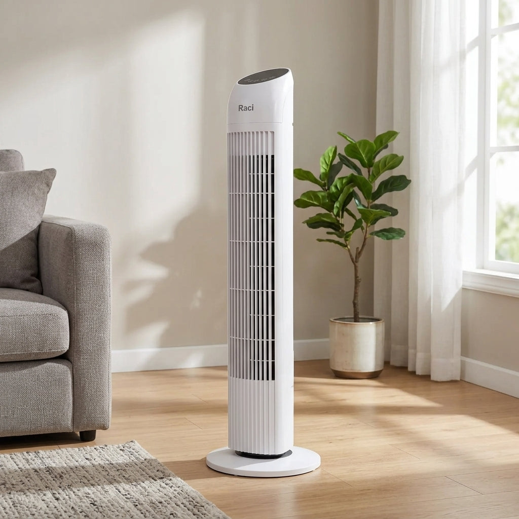 33in Oscillating Tower Fan with Remote