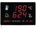 Wall-Mounted LED Thermometer & Hygrometer